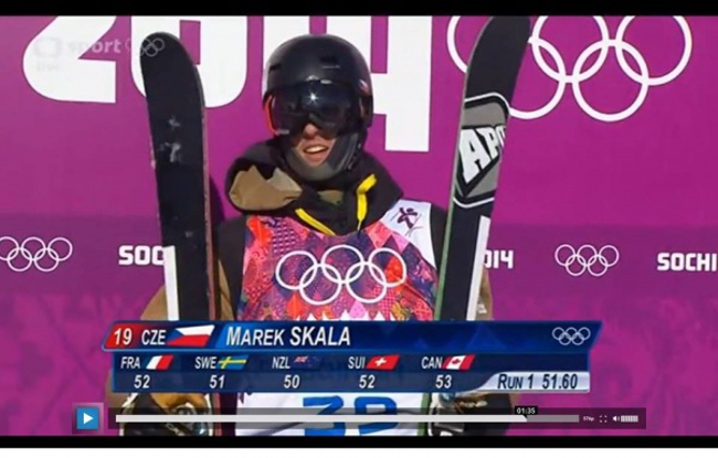 Czech Sport Guru Marek Mario Skála Olympijské hry Soči 2014 slopestyle freeskiing výsledky